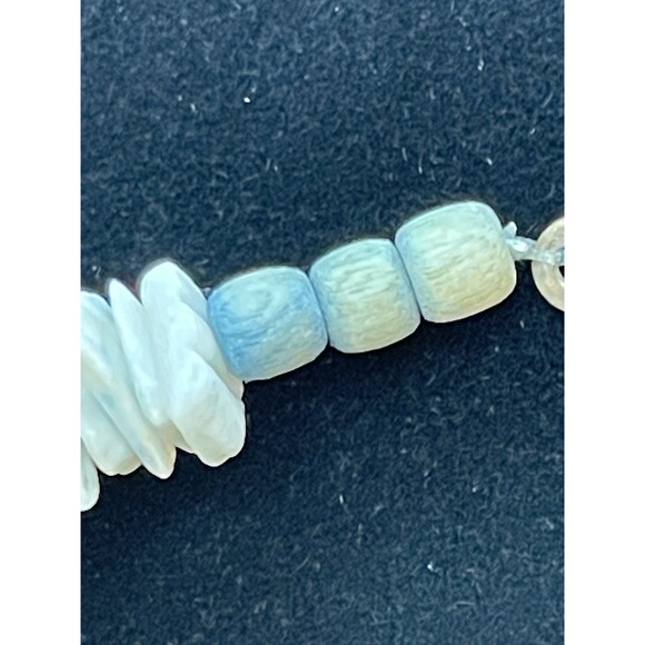 Lot 2 Puka Shell Necklaces 16" Surfer Hawaiian Chunky Boho Natural Shells VTG - Picture 13 of 14